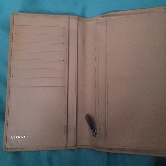 Chanel Cambon Beige Bifold Long Wallet Authentic - Picture 2 of 14